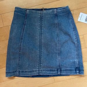 Denim Free People Skirt